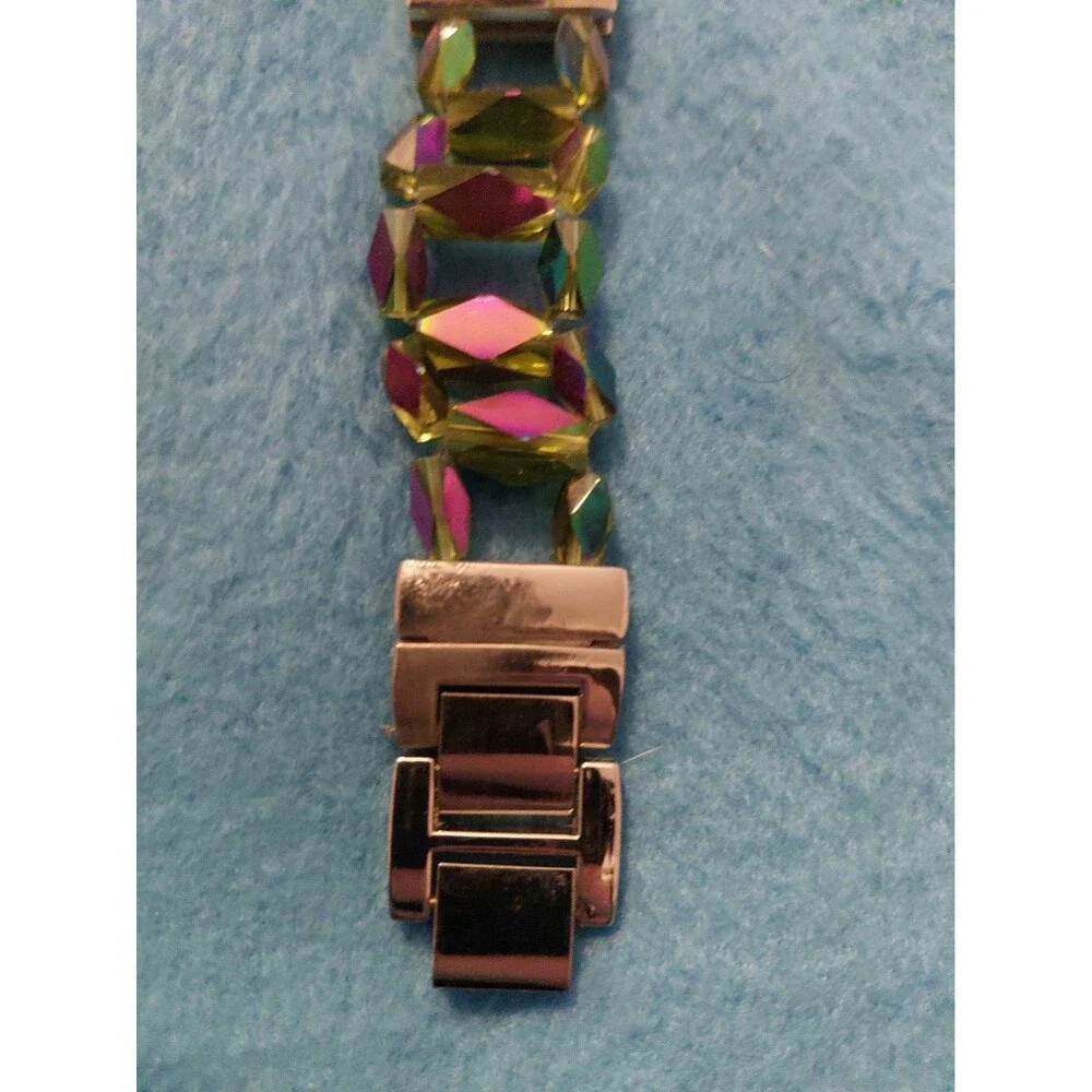 Green Iridescent Beaded NEW NARMI WOMENS WATCH